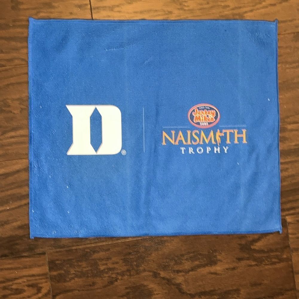 Duke University Blue Devils Naismith Trophy Jersey Mike’s Rally Basketball Towel